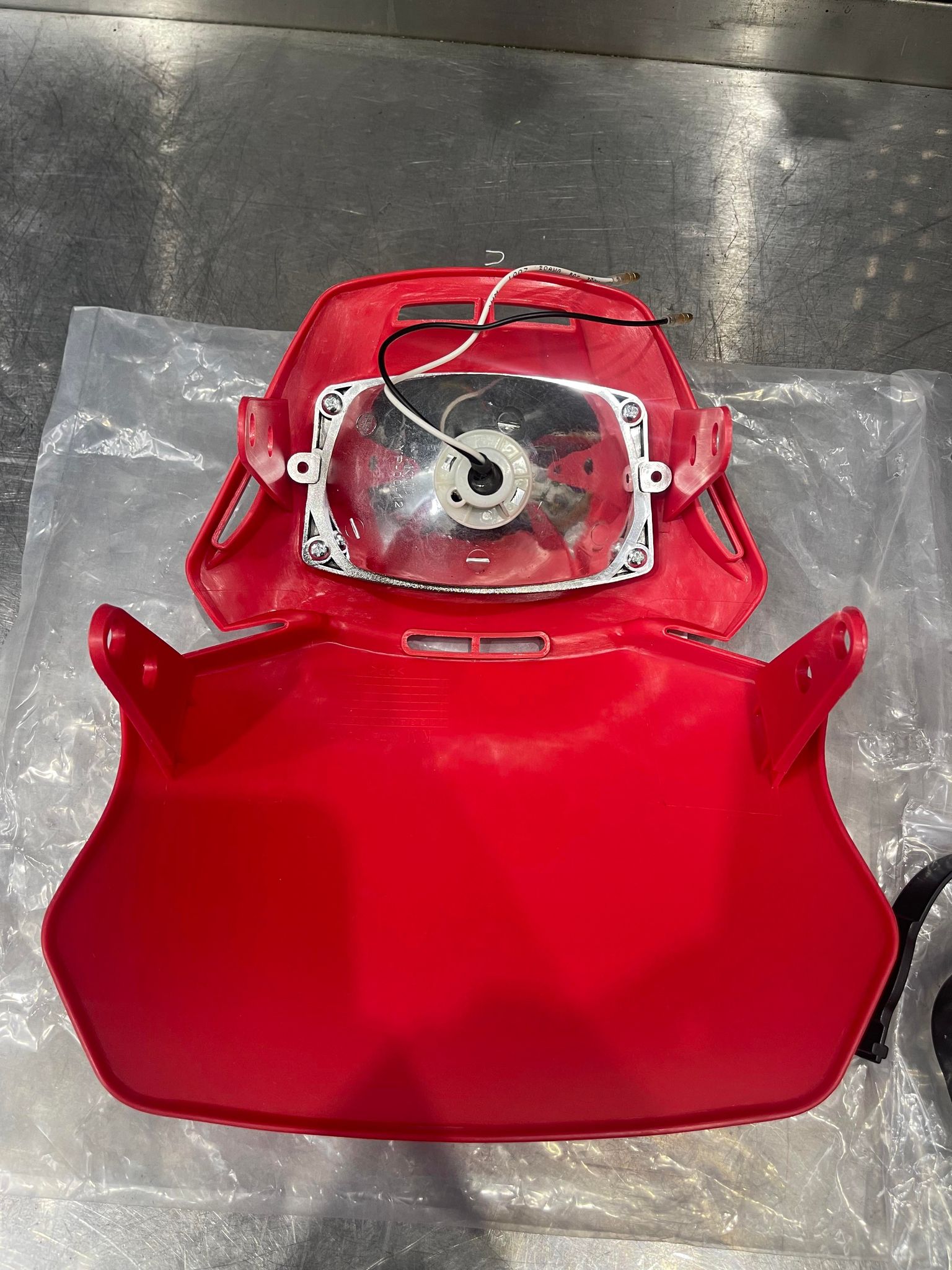 Red LED headlight unit